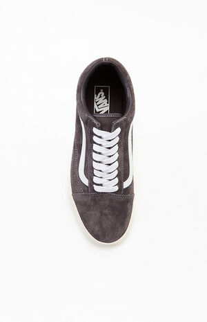 Dark Gray UA Old Skool Pig Suede Shoes image number 5