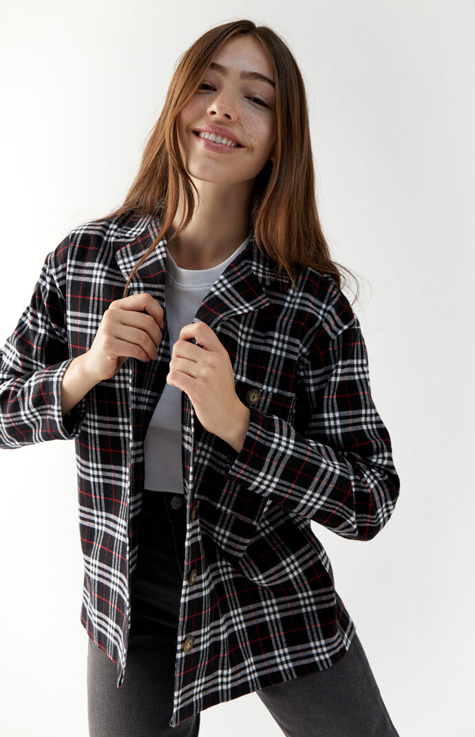Long Sleeve Boyfriend Flannel Shirt