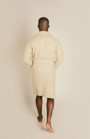 Organic Sand Gauzy Robe image number 8