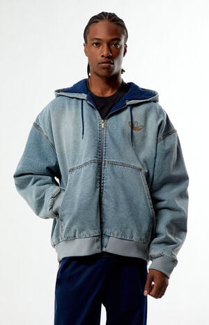 Denim Hooded Jacket image number 1