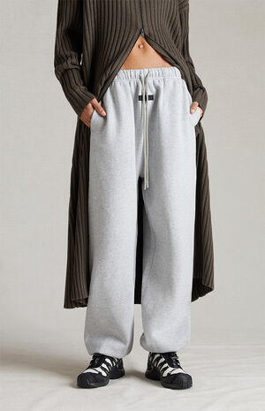 Women's Light Heather Grey Sweatpants image number 2