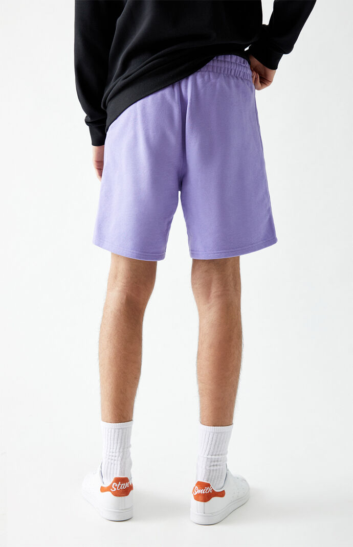adidas Purple Essential Sweat Shorts PacSun