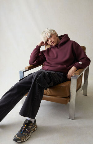 Black Baggy Cargo Jeans image number 6