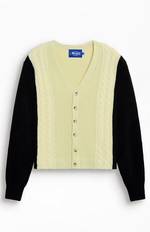 Contrast Panel Wool Cardigan image number 1