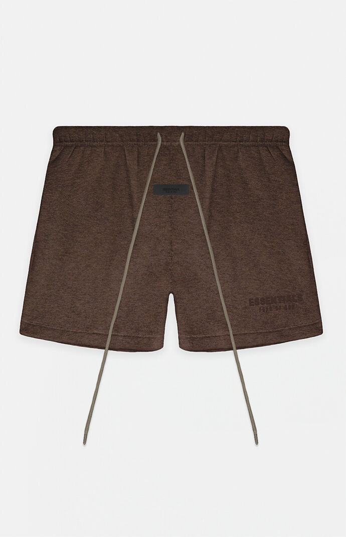 Fear of God Essentials Heather Wood Sweat Shorts PacSun