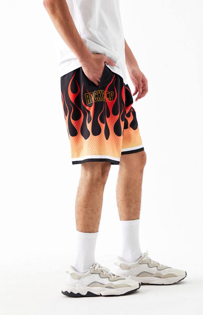 Rockets Flames Basketball Shorts