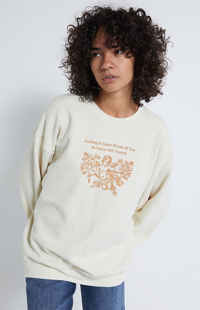 Golden Hour Be Patient Angel Crew Neck Sweatshirt PacSun