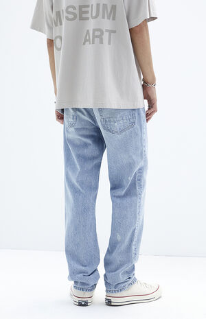 Light Indigo Straight Jeans image number 4