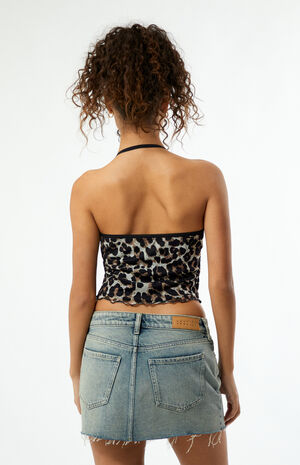 Chelsea Mesh Halter Top image number 3