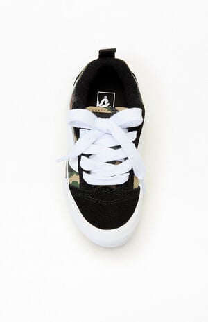 Kids Black & Camo Knu Skool Shoes image number 5