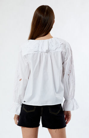 Maisie Cutwork Long Sleeve Top image number 3