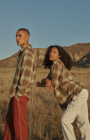 Eco Shadow Long Sleeve Flannel Shirt image number 3
