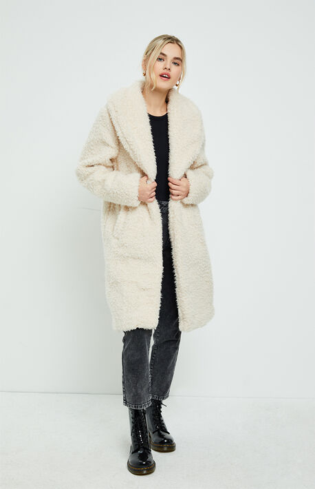 Long Faux Fur Coat