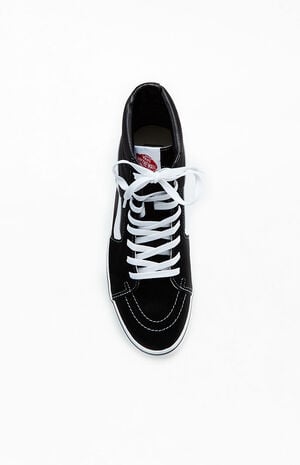 Sk8-Hi Canvas Black & White Shoes image number 5