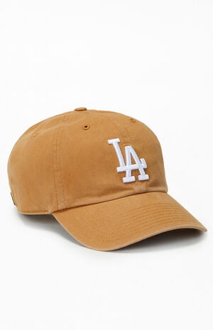 Khaki LA Dodgers Strapback Dad Hat