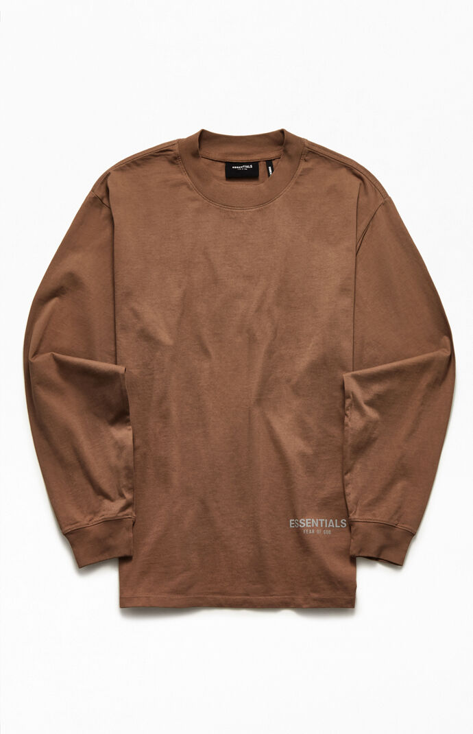 brown long sleeve shirt