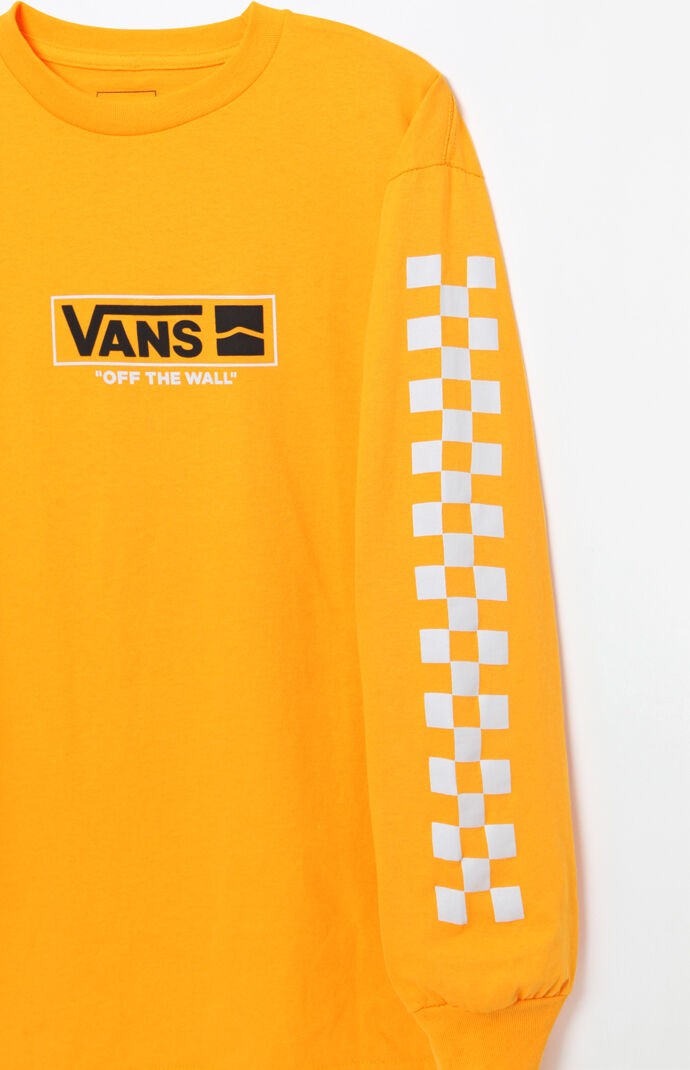 yellow long sleeve vans shirt