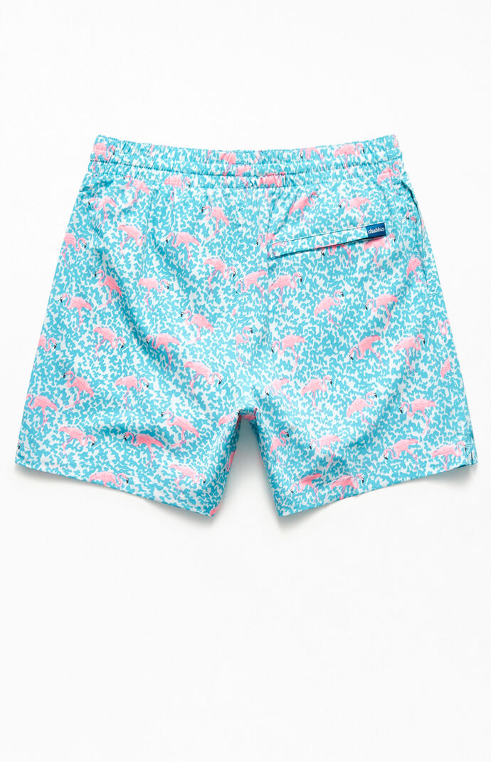 Domingos Are For Flamingos 15" Swim Trunks