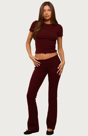 Ivanne Foldover Flared Pants image number 4