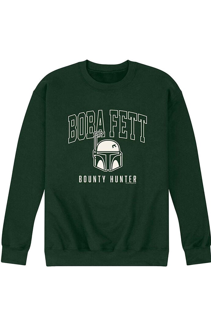Hybrid Apparel Star Wars Boba Fett Bounty Hunter Collegiate Crew Neck Sweatshirt