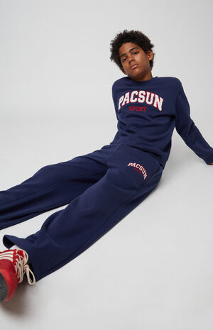 Chenille Embroidered Straight Leg Sweatpants image number 1