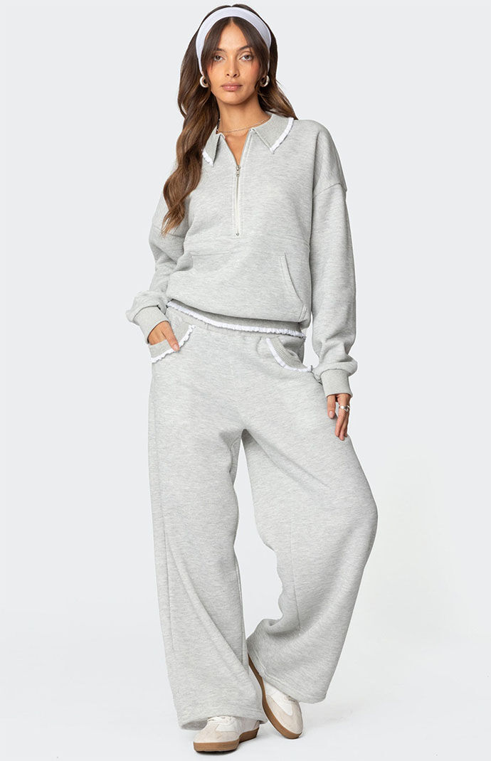Edikted Ashtin Ruffle Trim Sweatpants | PacSun