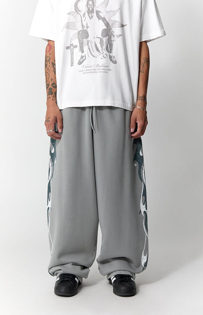 Pacsun Graphic Extreme Fleece Baggy Sweatpants | Pacsun