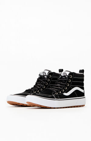 Kids Black & White MTE SK8 Hi Shoes image number 2