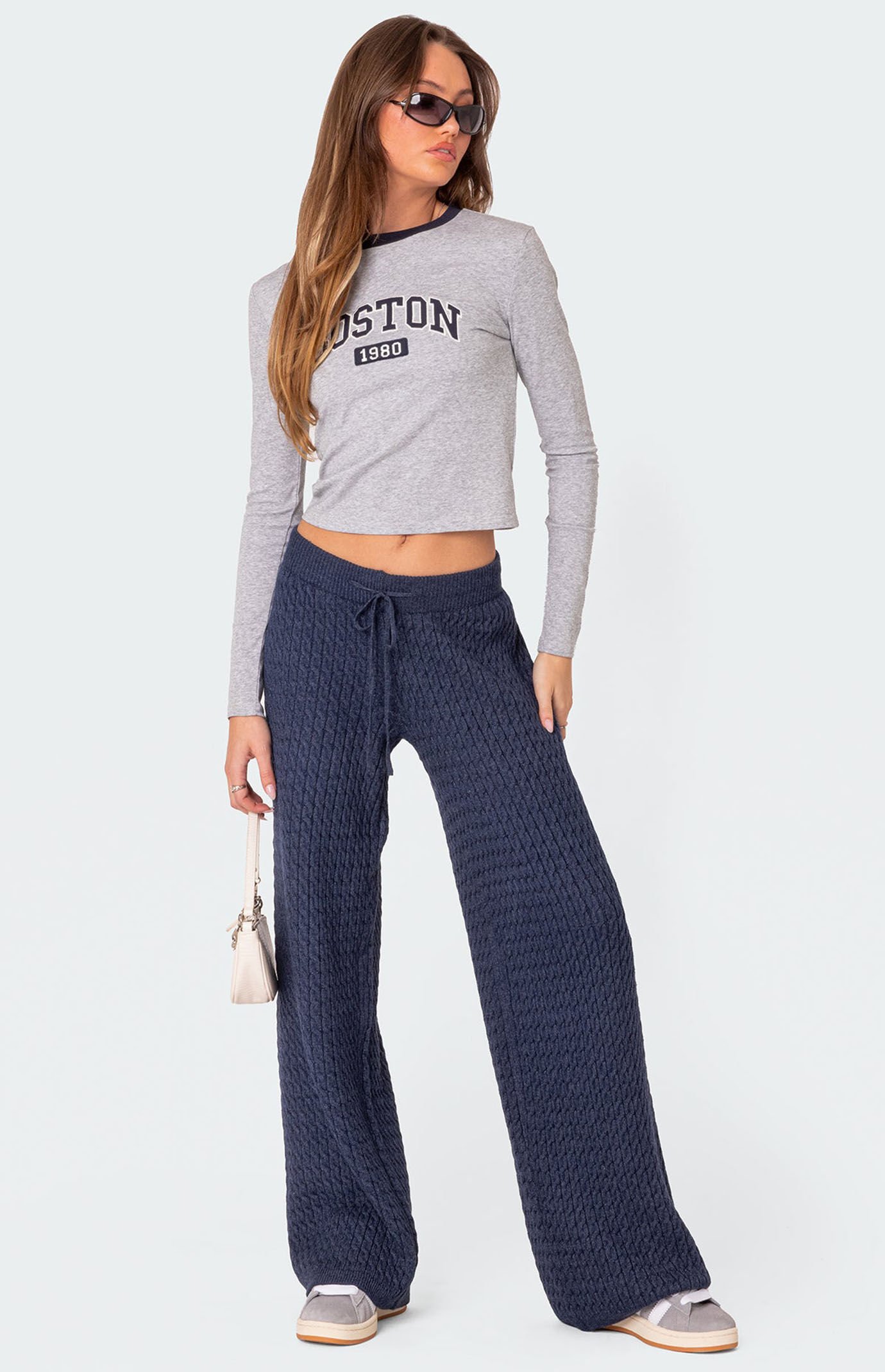 パンツ THEREADTHREAD S logo knit pants micro F Logo Jacquard Knit Side-Snap Track Pants | Michael Kors [US]