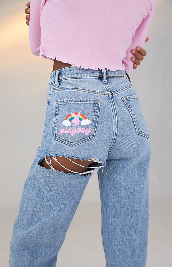 Playboy By PacSun Light Blue Back Slash 