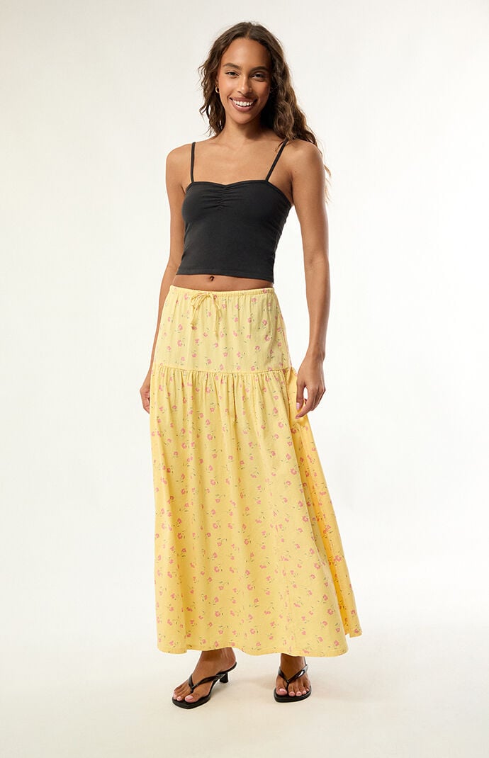 Billabong Sun Catcher Floral Maxi Skirt