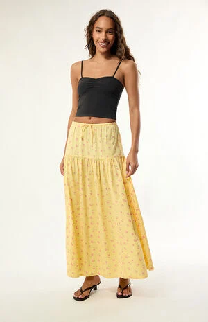 Sun Catcher Floral Maxi Skirt image number 1