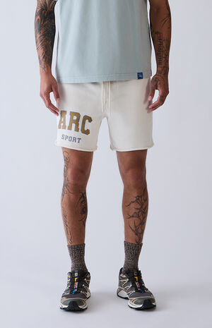 Gray Cutoff Fleece Sweat Shorts image number 4