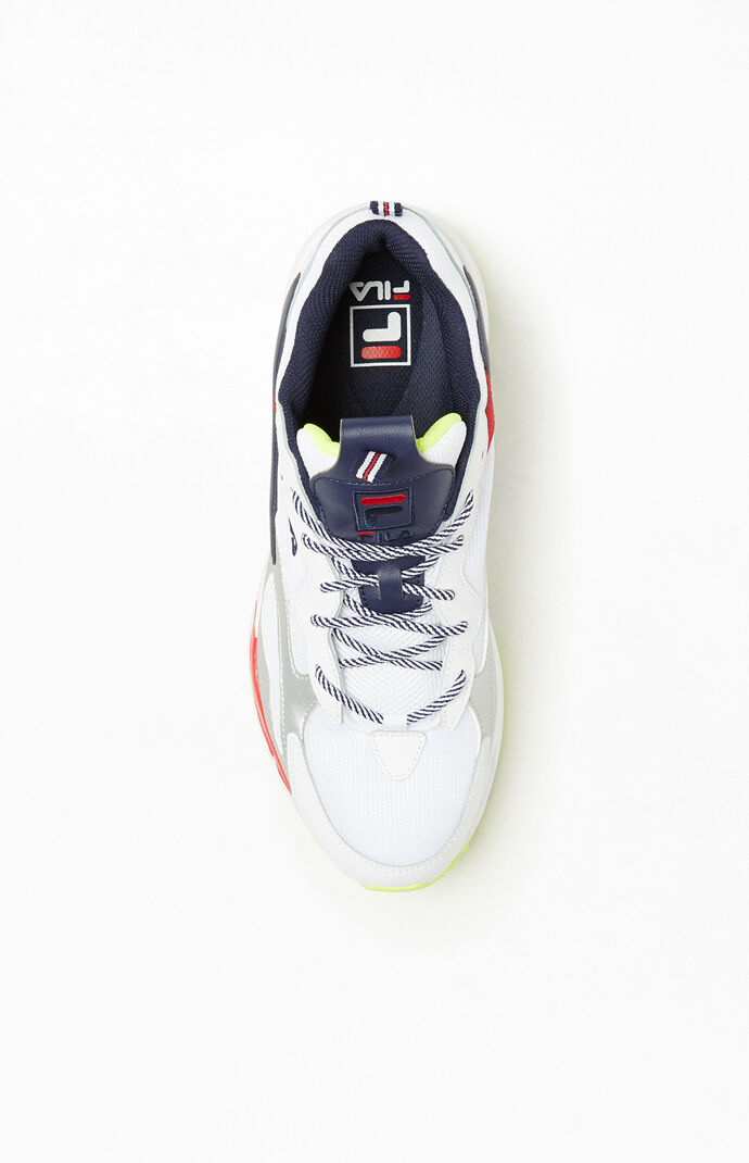 White & Navy Ray Tracer Shoes