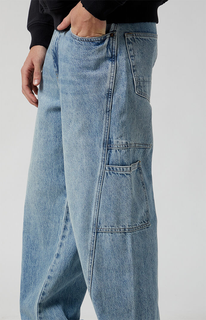 PacSun Light Indigo Extreme Baggy Carpenter Jeans | PacSun