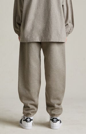 Kids Heather Grey University Fleece Sweatpants image number 6