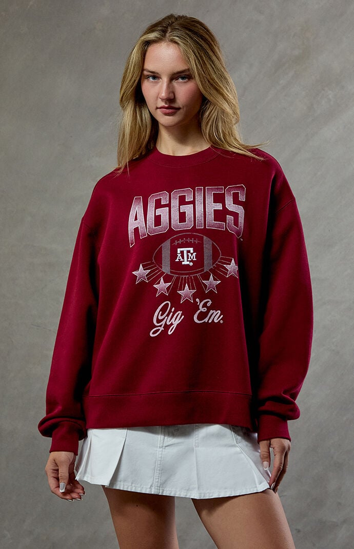 WILD COLLECTIVE Texas A&M Aggies Crew Neck Sweatshirt