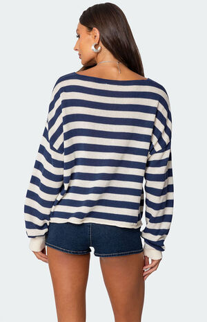 Anney Oversized Striped Sweater image number 5