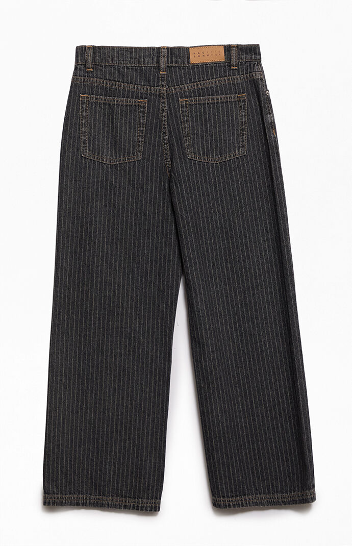 Pacsun Kids Baggy Jeans Striped Black