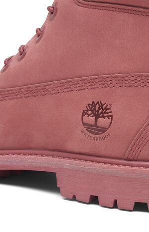 Women's Red Premium 6inch Waterproof Lace-Up Boots image number 7