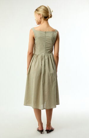 Crime Gingham Midi Dress image number 4