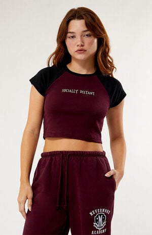 Socially Distant Raglan T-Shirt image number 1