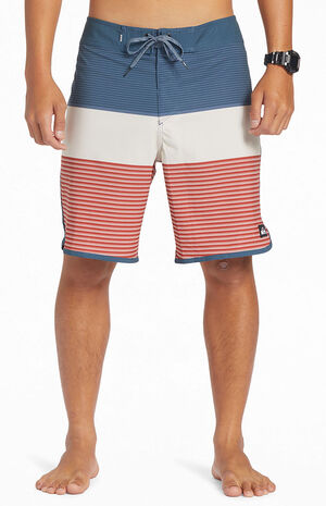 Eco Red White & Blue Surfsilk Tijuana Boardshorts image number 1