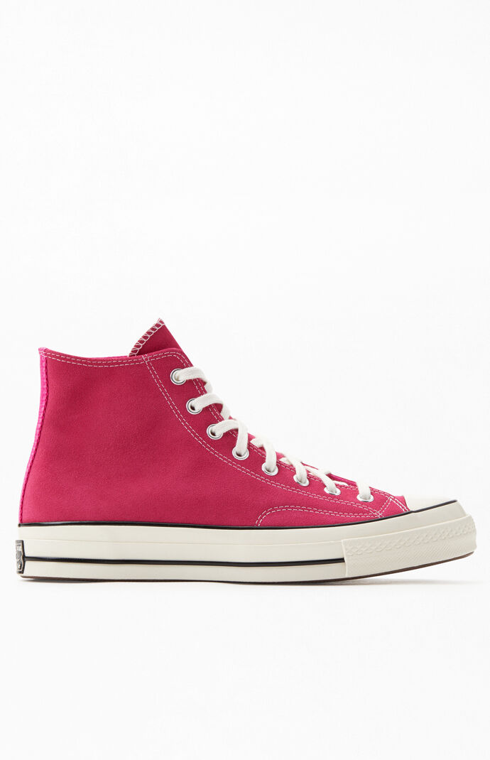Pink Chuck 70 Suede-Hi Shoes