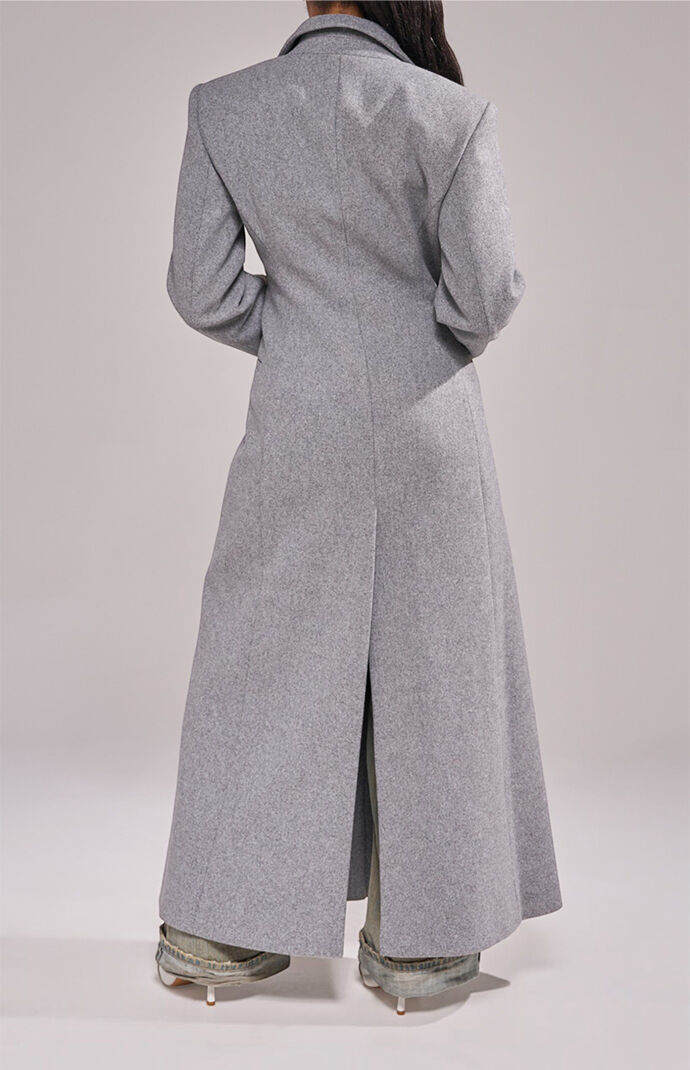 AZALEA WANG Haloir Grey Trench Jacket | Pacsun