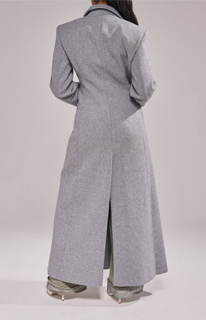 Haloir Grey Trench Jacket image number 4