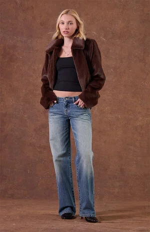 Zoe Low Rise Girlfriend Jeans Stud Embellished image number 2