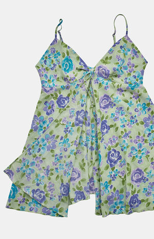 2000s Floral Slip Tank V-Neck Top image number 2