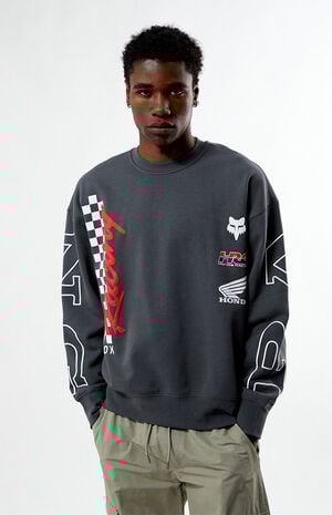 Honda Oversized Fleece Crew Neck Sweatshirt