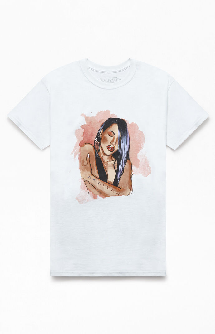 Aaliyah Watercolor T Shirt Pacsun